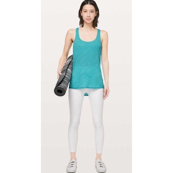 lululemon athletica Tops - 🏃🏽‍♀️🏃🏽‍♀️Lululemon Slay The Studio 2-In-1 Tank Heathered Sleeveless Blue